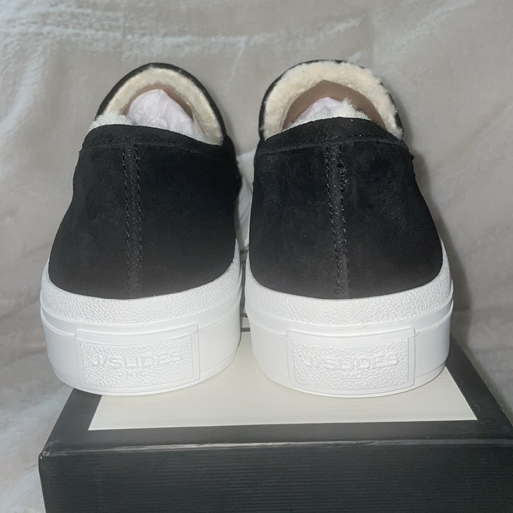 NWT J/SLIDES GILES Black Suede Slip-On Loafer Sneaker - Picture 10 of 16